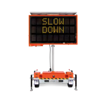 Medium OPTRAFFIC Three Line Message Sign Trailer